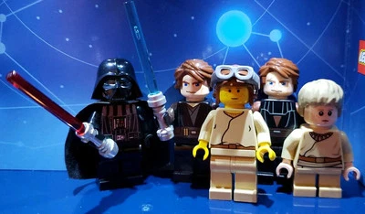 Lego Star Wars Minifigura Lote Darth Vader Sw0209 Anakin Skywalker Sables de Luz Foto 1 de 4