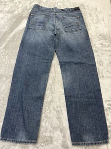 Calvin Klein Jeans Men Size 42x36 (40x36) Y2K Blue Baggy Big & Tall Streetwear - Picture 1 of 9