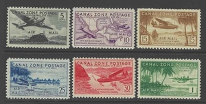 Bigjake: Canal Zone #C15 to 20,  5 cent to $1.00 - *NH - Picture 1 of 2