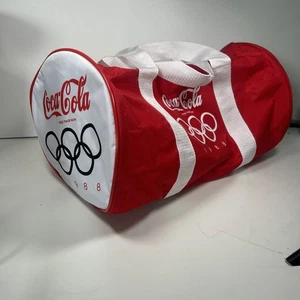 Vintage Coca-Cola 1988 Olympic Barrel Bag Good Condition - Picture 1 of 11