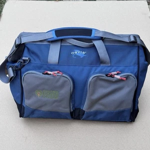 Unused Vtg Orvis 18x10x10in Duffle Nylon Canvas Overnight Bag Weekender Travel - Picture 1 of 17