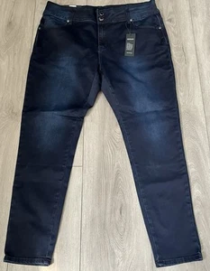 Chic Denim Harley High Rise Skinny Jeans Size 20R (Regular) Dark Denim NWT - Bild 1 von 11