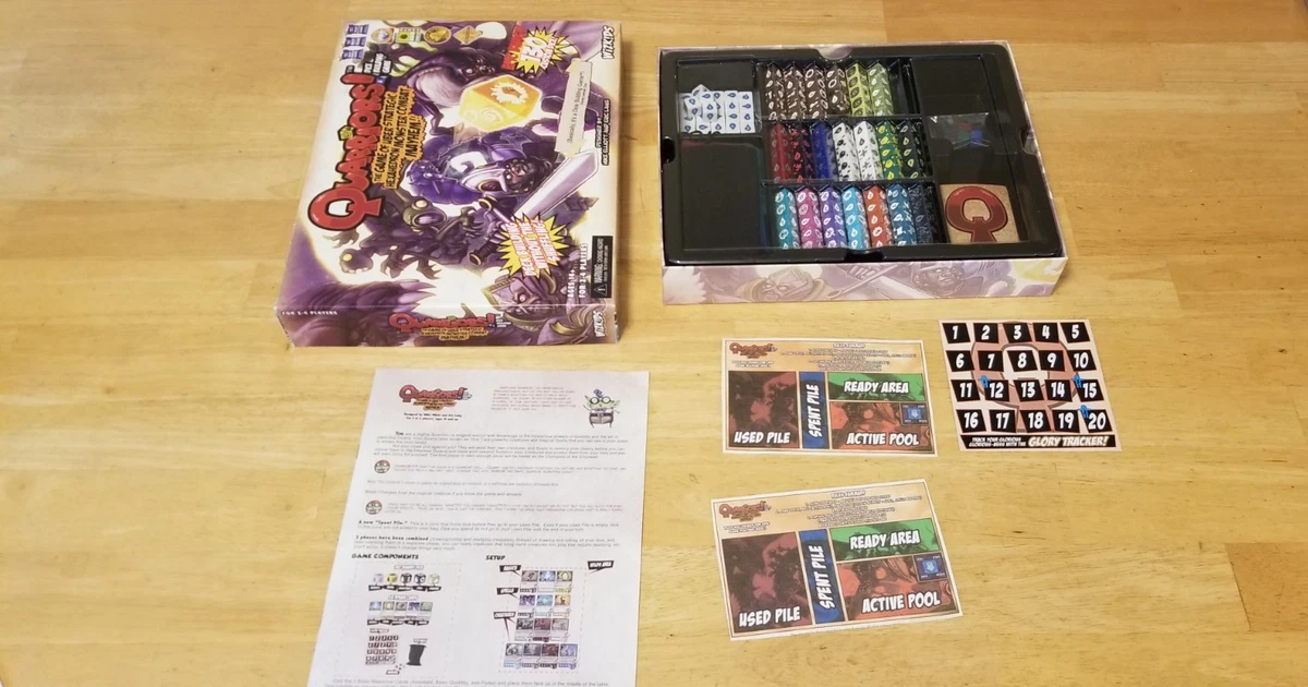 Quarriors! Light Vs Dark Dice Building Game - Standalone Or Expansion Set