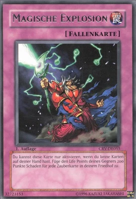 YuGiOh Magische Explosion (V.1) CRV-DE055 Rare Light Played unl. - Bild 1 von 2