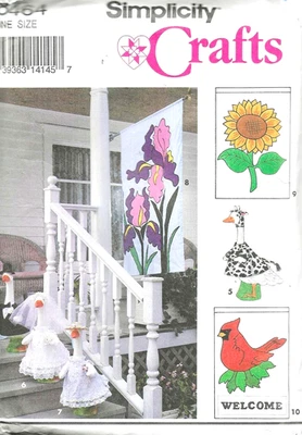 Vintage Lawn Goose Clothes & Yard Flag Sewing Pattern UNCUT - Image 1 of 2