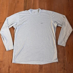 Patagonia Capilene Basisschicht Rundhalsausschnitt Herrenhemd grau Made in USA Größe L - Bild 1 von 12