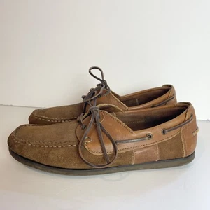 Barbour Herren Braun Leder Wildleder Slipper Mokassin Halbschuhe UK 8 - Bild 1 von 9