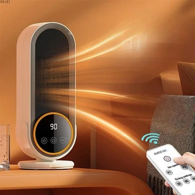 1500W Portable Electric Space Heater Indoor Use with Thermostat Remote 12H Timer - Image 1 of 4