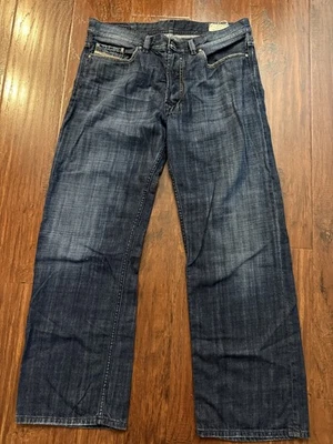 Diesel Jeans Men's 34X30 Dark Blue Raw Denim Quratt Wide Button Fly  Made Italy - Image 1 of 4