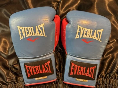 Guantes con cordones originales Everlast Powerlock 18 oz rojo/azul/negro Foto 1 de 2