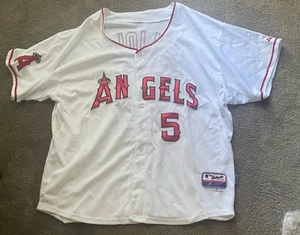 AUTHENTIC MAJESTIC MLB MEN’S LA ANGELS #5 PUJOIS JERSEY SIZE 54-FREE SHIP - Picture 1 of 3