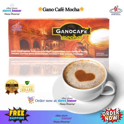 Gano Cafe Mocha Gano Excel Ganoderma Halal 28g x 15sachets Instant Coffee - Image 1 of 4