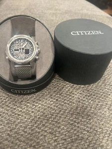 Citizen Eco-Drive Navihawk UTC Men's Black Dial Analog Digital Watch JY8030-83E - Picture 1 of 3