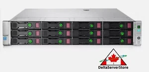 12 Bays LFF Storage Server 3.5" HP DL380p G8 Dual Xeon 48GB RAM All 12 Caddies - Picture 1 of 1