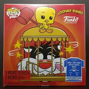 Funko Pop and Tee Bundle: Looney Tunes - Sylvester & Tweety + Large T-Shirt - Picture 1 of 9