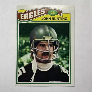 Tarjeta de fútbol americano 1977 Topps John Bunting Philadelphia Eagles #56 - Imagen 1 de 2