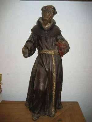 Barock Figur Hl. Antonius mit Kind alpenländisch RARITÄT !!! - Bild 1 von 4