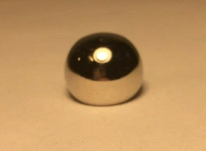 New 1/2" Diameter Brass Ball Finial, Cap, Nickel Plated, 1/8F Tap #BF183N - Picture 1 of 3