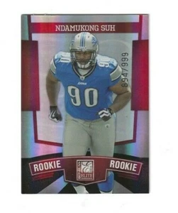Ndamukong Suh 2010 Elite Rookie Card RC Detroit Lions Buccaneers 894/999 - Picture 1 of 2