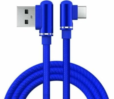 90 Degree Angle 6ft USB Cable For Apple and Type C Cable 2A Data Sync Charging  - Image 1 of 4