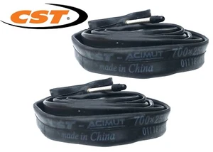 2 X CST bicycle road bike 700X25/32C Tubes Presta 60mm Valve bicycle bike tubes - Picture 1 of 1