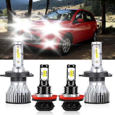 For Ford Fiesta Ikon 2011-2015 H4 9003 H11 LED Headlight+Fog Light Bulbs Combo - Image 1 of 4