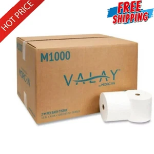 Commercial 2 Ply Toilet Tissue Small Core Paper Septic Disposables 1000 Sheets - Picture 1 of 7