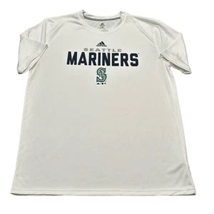 Mariners Adidas Shirt Mens Large Athletic Fit Graphic Y2K Seattle Baseball Julio - Picture 1 of 15