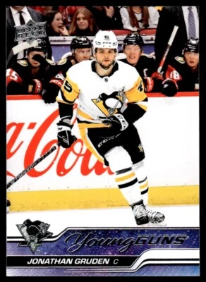 2023-24 Upper Deck Young Guns Jonathan Gruden B RC Pittsburgh Penguins #205 - Image 1 of 2