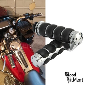 Empuñaduras de mano de acelerador de motocicleta de 1" para Harley Touring Road Electra Glide Softail - Imagen 1 de 13