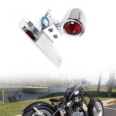 Rear Brake Tail Light Fender Universal Fit for Harley Bobber Chopper - Image 1 of 4