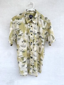 ✨ Mens Patagonia Go To Shirt Organic Cotton Short Sleeve Bear Print Top Size M - Bild 1 von 6