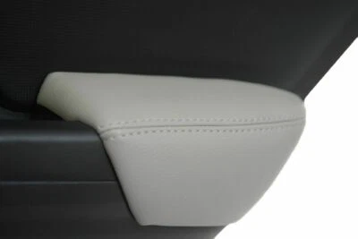 Серый кожаный чехол на переднюю дверную панель подлокотника подходит для Honda Civic 12–15 годов выпуска из ПВХ - Изображение 1 из 4