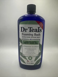 Dr Teal's 34 Oz Hemp Seed Oil Foaming Bath With Pure Epsom Salt - Picture 1 of 3