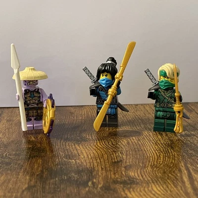 LEGO NINJAGO Lloyd, Nya, Keeper Minifigure Lot,  71745 71746 30539 THE ISLAND - Image 1 of 4