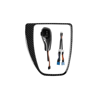 Carbon Fiber Automatic Gear Shifter Lever Parts Fit for BMW 525i 530i 2003-2007 - Image 1 of 4