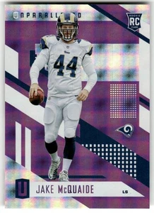 Jake McQuaide 2017 Panini Unparalleled Purple #190 SN Los Angeles Rams - Picture 1 of 2