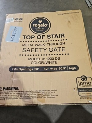 Regalo 2 en 1 Escalera Pasillo Puerta Bebé con Barandilla Kit de Montaje en Pared Foto 1 de 2