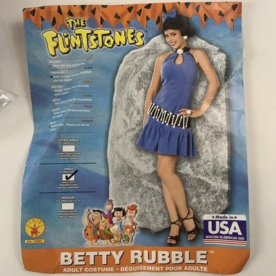 Disfraz de Halloween para adultos Rubíes #16881 Picapiedra Betty Escombros Vestido pequeño y peluca Foto 1 de 4