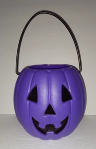 Vintage Lisa Frank Halloween Blasform Kürbis Süßigkeiten Eimer Trick or Treat Eimer 5,5 Zoll - Bild 1 von 7