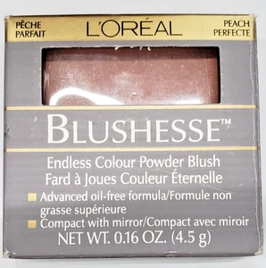 NEW L'OREAL BLUSHESSE ENDLESS COLOUR POWDER BLUSH OIL-FREE-PEACH PERFECTE - Picture 1 of 1