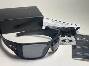 Oakley BATWOLF Polarized Sunglasses Matte Black Ink/Blk Iridium Texas Flag Icon - Picture 1 of 6