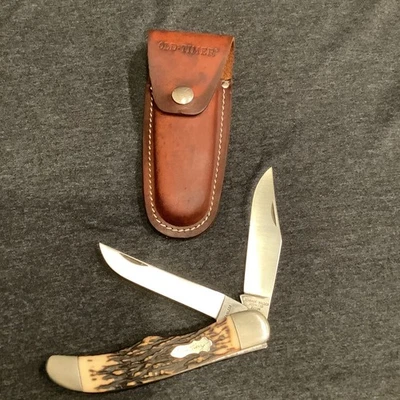 SCHRADE WALDEN USA 227 H Folding Hunter Pocket Knife 227H - Image 1 of 4