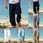 Pantalon droit lâche homme d'été plage durable avec fermeture à cordon de se