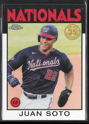 2021 Topps Chrome Juan Soto 86BC-4 1986 Chrome | San Diego Padres - Image 1 of 2
