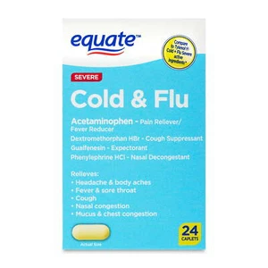Severe Cold & Flu Caplets, 24 Count - Picture 1 of 3