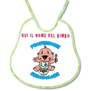 Bavetta Bavaglino personalizzabile con nome Professione Sbrodolone - Photo 1/1