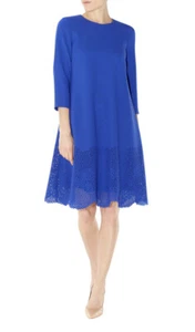 Hobbs Invitation Winchester hellblau Cut Out Trapez Swing Kleid UK 10 - Bild 1 von 12