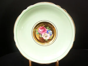 Vintage 1940s Paragon England Double Warrant Gold Cabbage Rose Saucer S7965 - Bild 1 von 9