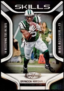 BRANDON MARSHALL - 2016 Certified SKILLS Insert #29 - NEW YORK JETS - Picture 1 of 2